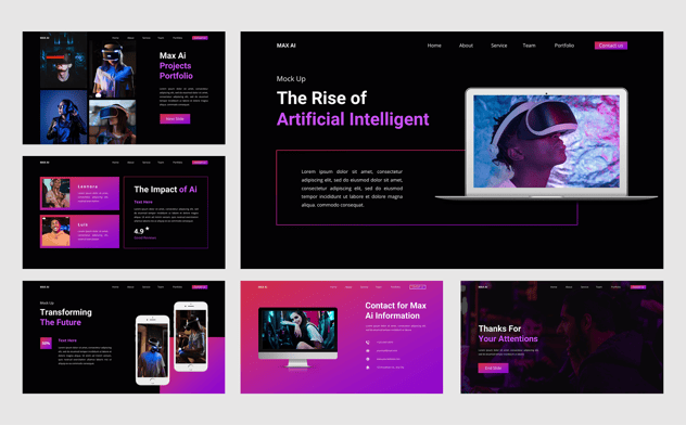 AI 人工智能主题演讲keynote模板 - 顶尖PPT