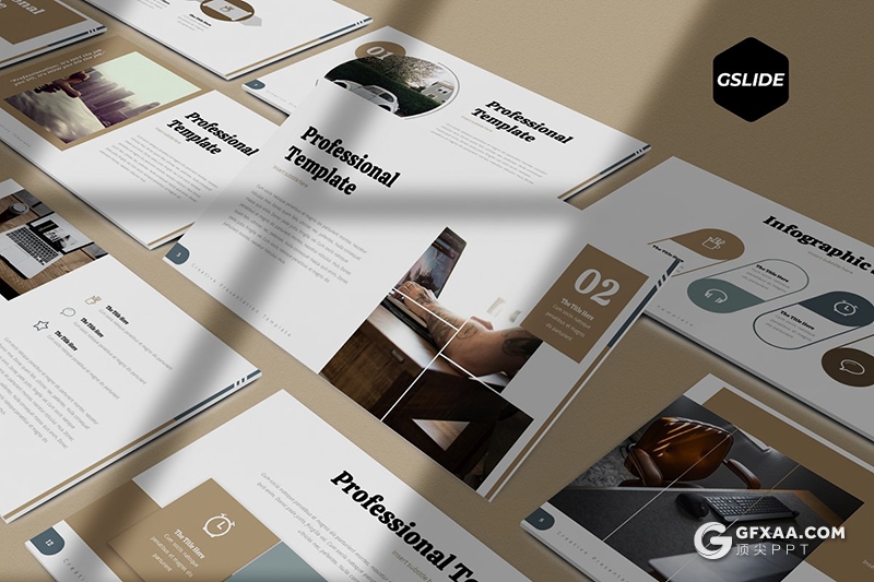 30页扁平化简约商务风格商务图形工作汇报多用途Google slides模板 5种主题配色 - 顶尖PPT