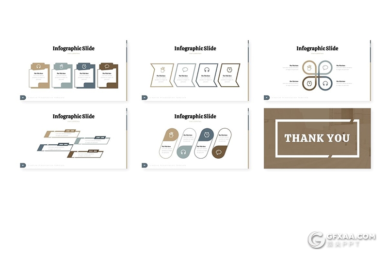 30页扁平化简约商务风格商务图形工作汇报多用途Google slides模板 5种主题配色 - 顶尖PPT