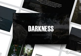 43页国外极简风格摄影美图展示PPT模板 - 顶尖PPT