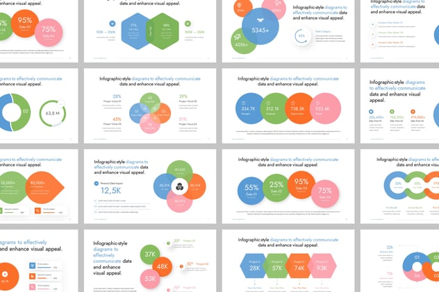 多种样式彩色文氏图维恩图PPT模板 - 顶尖PPT