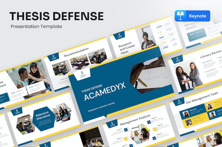 学术研究论文答辩成果展示Keynote模板 - 顶尖PPT