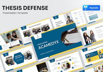 学术研究论文答辩成果展示Keynote模板 - 顶尖PPT