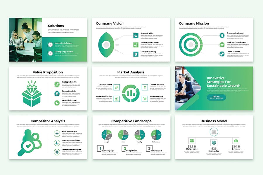 商业计划书策划方案PPT模板 - 顶尖PPT