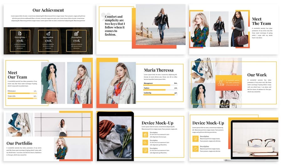 时尚服装品牌推广营销PPT模板 - 顶尖PPT