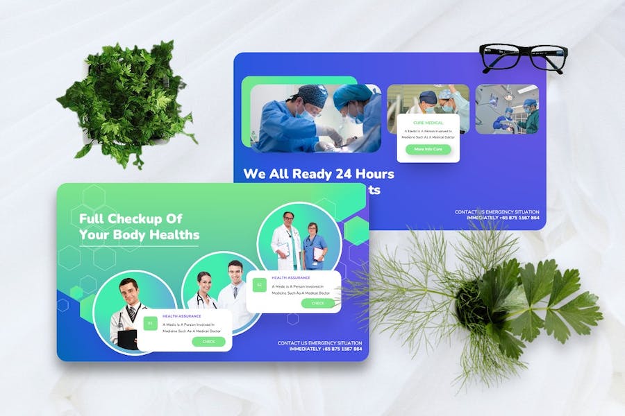 心里治愈医学研究医疗PowerPoint模板 - 顶尖PPT