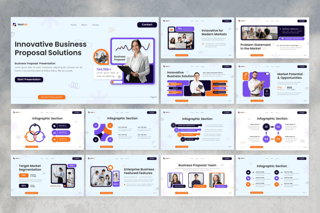 商务计划书欧美风格keynote模板 - 顶尖PPT