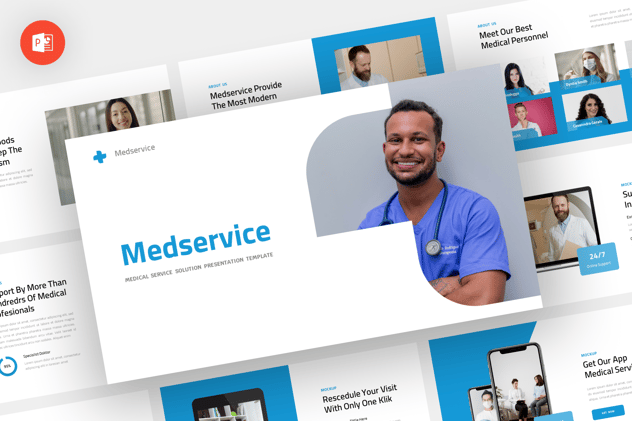 医院医生护士介绍展示PPT模板 - 顶尖PPT