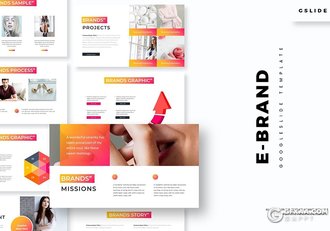 30页国外渐变时尚简约多用途Google slides模板5种主题配色 - 顶尖PPT