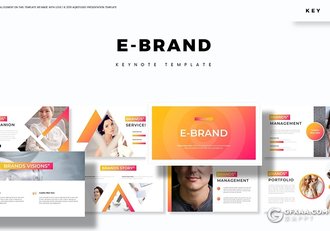 30页国外渐变时尚简约多用途keynote模板5种主题配色 - 顶尖PPT