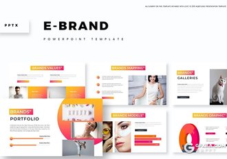 30页国外渐变时尚简约多用途PPT模板5种主题配色 - 顶尖PPT