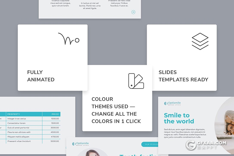 51页蓝色医学医疗行业牙科诊所介绍展示PPT模板 - 顶尖PPT