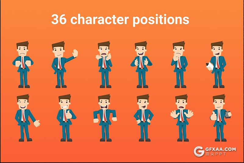 51页国外高端创意图形设计商务多用途PPT模板 附赠2500icon图标+卡通人物图形PPT模板 - 顶尖PPT