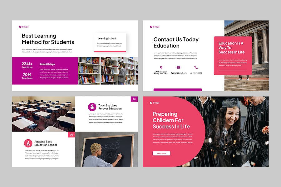 教育课程教学设计大纲讲述知识展示PPT模板 - 顶尖PPT