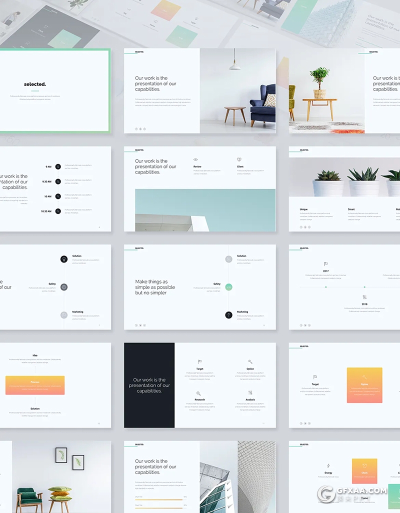 122页国外简约风格高端商务多用途PPT模板 - 顶尖PPT