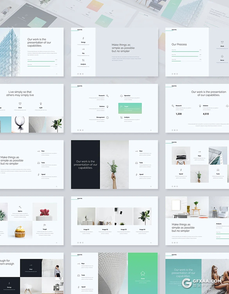 122页国外简约风格高端商务多用途PPT模板 - 顶尖PPT