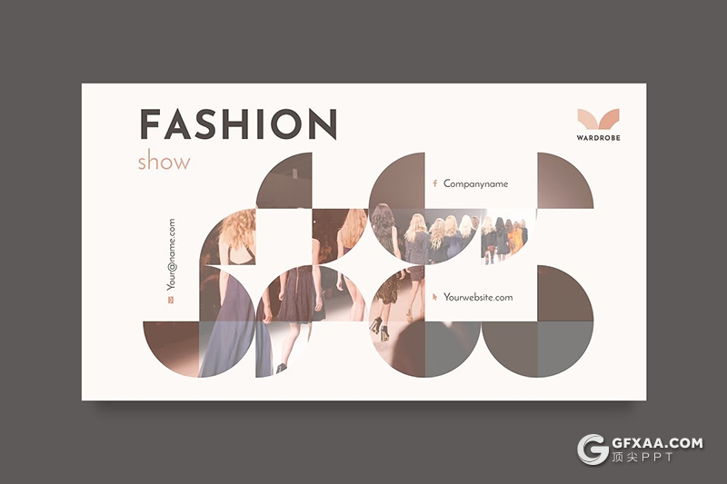 51页时尚服装展示时装秀展示介绍PPT模板 - 顶尖PPT