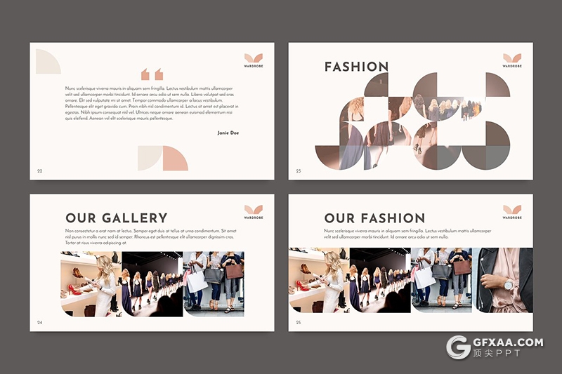51页时尚服装展示时装秀展示介绍PPT模板 - 顶尖PPT