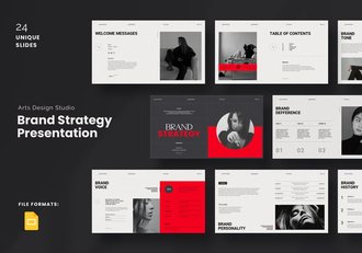 时尚服装品牌战略演示PPT模板 - 顶尖PPT