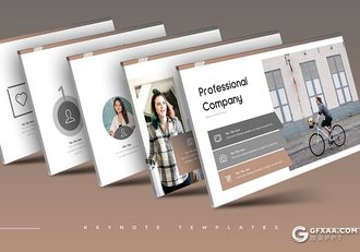 30页扁平化简约风格公司团队户外项目活动keynote模板5种主题配色 - 顶尖PPT