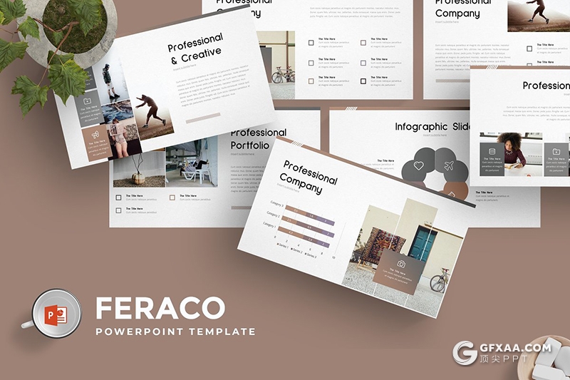 30页扁平化简约风格公司团队户外项目活动PPT模板5种主题配色 - 顶尖PPT