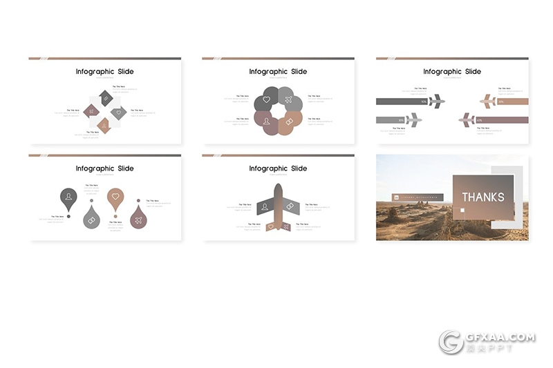 30页扁平化简约风格公司团队户外项目活动PPT模板5种主题配色 - 顶尖PPT
