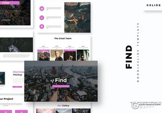 30页扁平化商务风格企业团队介绍多用途Google slides模板5种主题配色 - 顶尖PPT