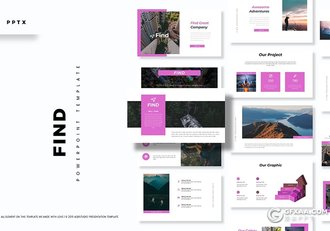 30页扁平化商务风格企业团队介绍多用途PPT模板5种主题配色 - 顶尖PPT