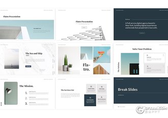 44页简约风格欧美商务多用途PPT模板 - 顶尖PPT