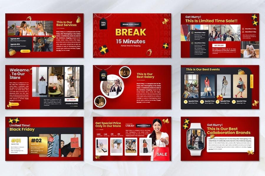 黑色星期五电商促销活动策划方案PPT模板 - 顶尖PPT