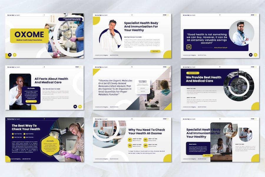 医疗护理健康管理服务Keynote模板 - 顶尖PPT