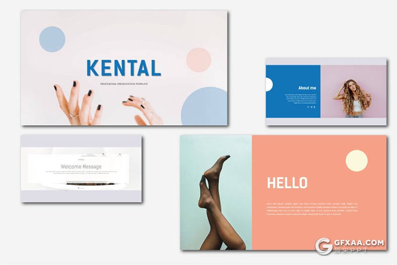 50页国外扁平化简约小清新多用途keynote模板 - 顶尖PPT