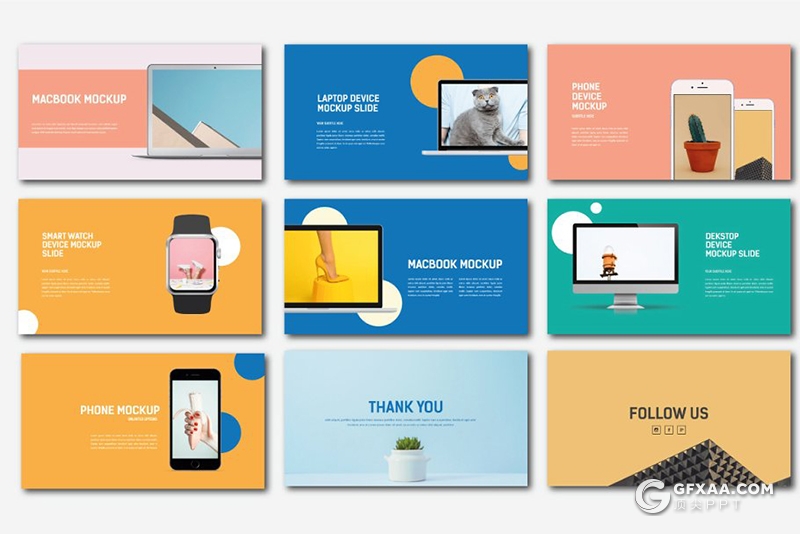 50页国外扁平化简约小清新多用途keynote模板 - 顶尖PPT