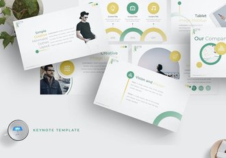 圆点可爱风格创意视觉设计Keynote模板 - 顶尖PPT
