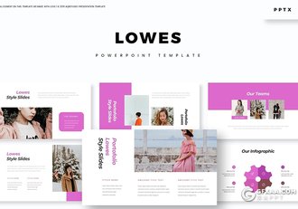 30页扁平化简约时尚服装展示多用途PPT模板5种主题配色 - 顶尖PPT