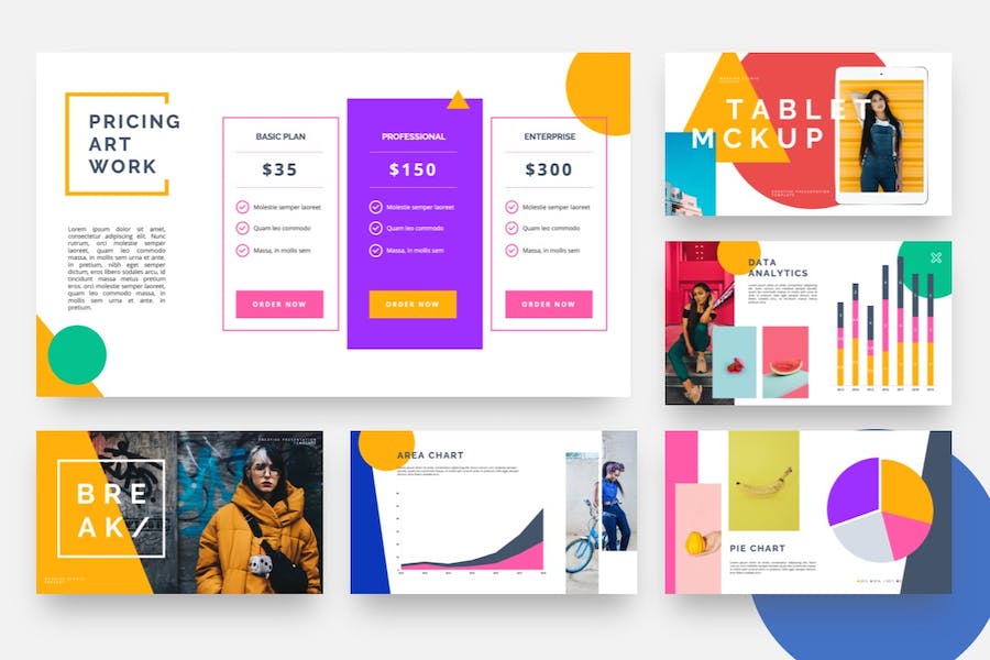 粉笔流行艺术涂鸦风格PPT模板 - 顶尖PPT