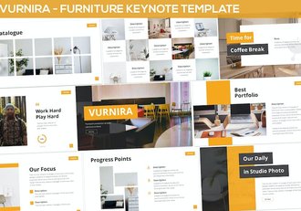 家具产品展示电商推广Keynote模板 - 顶尖PPT