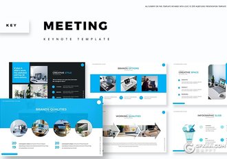 30页欧美风格国外商务多用途keynote模板5种主题配色 - 顶尖PPT