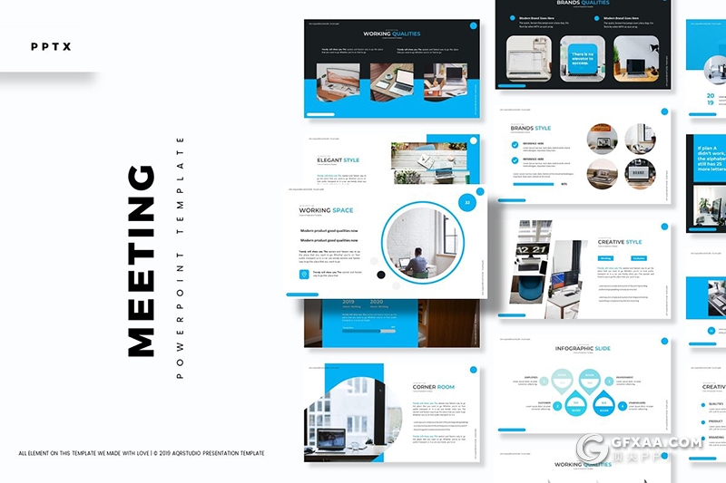 30页欧美风格国外商务多用途PPT模板5种主题配色 - 顶尖PPT