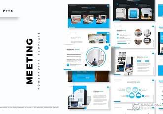 30页欧美风格国外商务多用途PPT模板5种主题配色 - 顶尖PPT