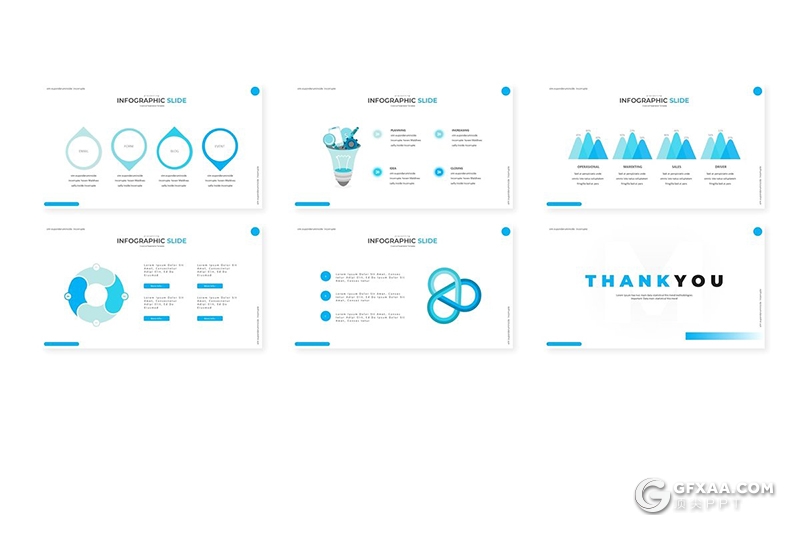 30页欧美风格国外商务多用途keynote模板5种主题配色 - 顶尖PPT