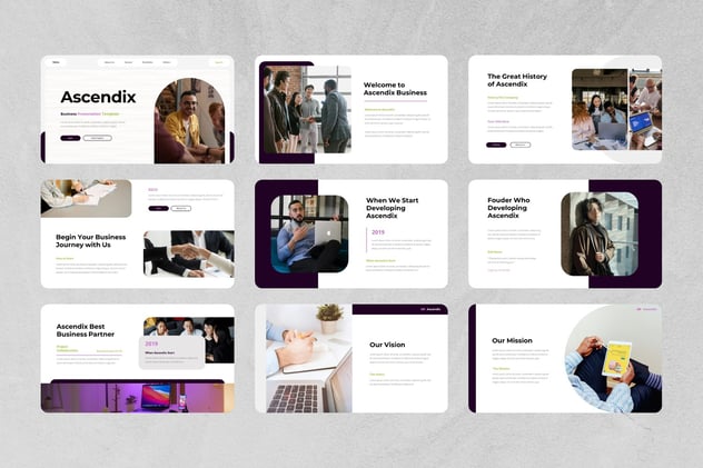 商业融资计划创业项目Keynote模板 - 顶尖PPT