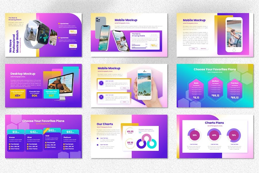 无人机摄影广告策划宣传PPT模板 - 顶尖PPT