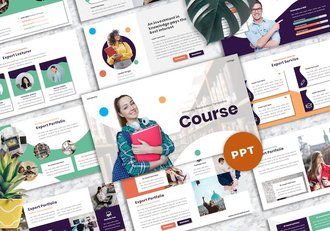 大学课程教学培训教育PPT模板 - 顶尖PPT