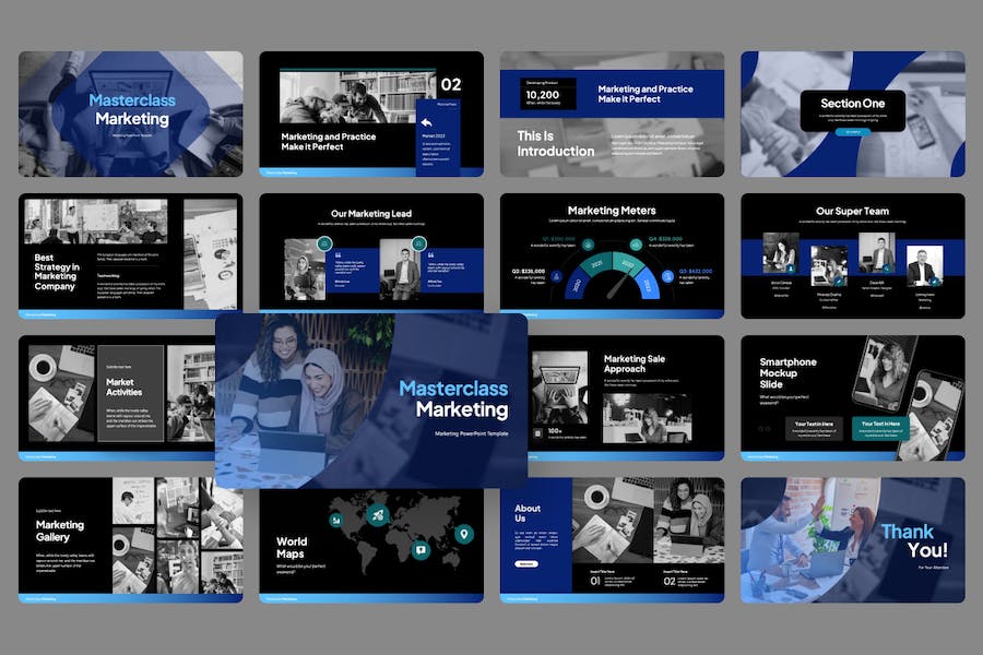 市场营销技能培训机构介绍宣传PPT模板 - 顶尖PPT