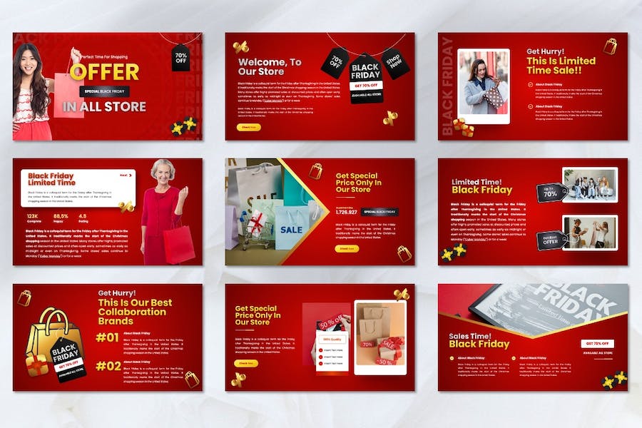 黑色星期五电商促销活动策划方案PPT模板 - 顶尖PPT