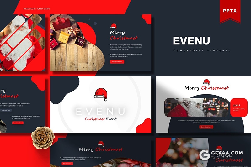 30页国外圣诞节主题活动策划节日介绍PPT模板5种配色方案 - 顶尖PPT