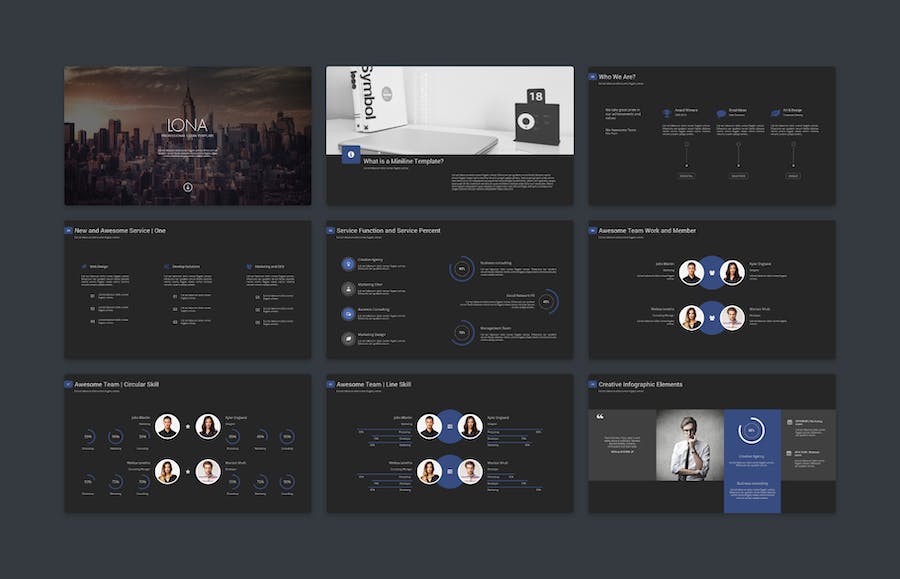 简约创意商务通用keynote模板 - 顶尖PPT