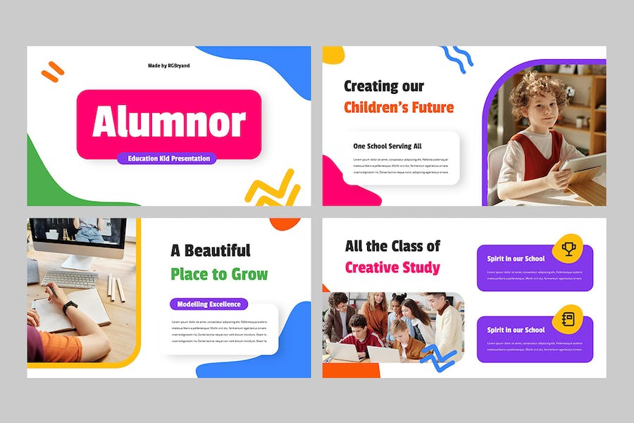 儿童教育培训课程设计方案PPT模板 - 顶尖PPT