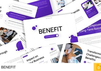 项目效益分析汇报总结PPT模板 - 顶尖PPT